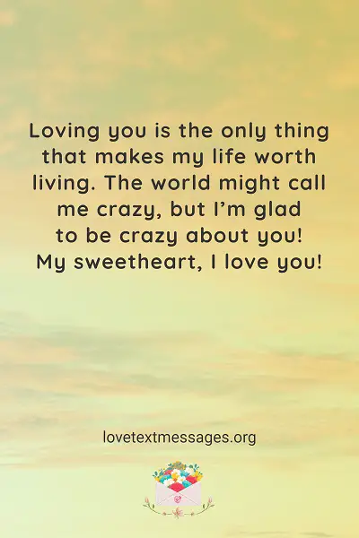 best loving you messages for her