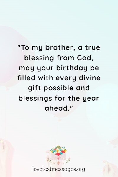 Christian Birthday Wishes for Brother