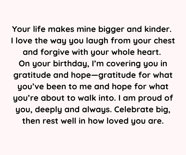 Birthday Paragraphs for Him