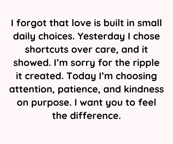 Sorry Paragraphs for Him